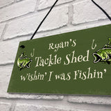 Tackle Shed Personalised Hanging Sign For Man Cave Shed