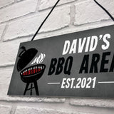 Personalised BBQ Area Sign Garden Man Cave Shed Sign Home Gift