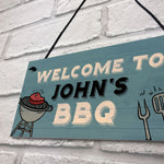 Personalised BBQ Sign For Garden Man Cave Shed Sign Gift For Men