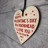 Personalised Funny Valentines Gift For Boyfriend Husband Heart
