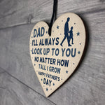 Fathers Day Gift Idea Wooden Heart Sign Gift For Dad Novelty