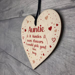 PERSONALISED Thank You Gift For Auntie Birthday Christmas Heart