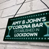 CORONA BAR Personalised Signs Novelty Home Bar Plaques Gifts