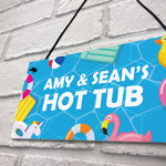 Hot Tub Sign Personalised Home Decor Hot Tub Accessories