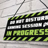 Gaming Room Sign Do Not Disturb Novelty Boys Bedroom Signs