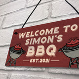 Personalised BBQ Barbecue Signs Personalised Garden Decor Gifts