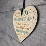 Daddy Dad To Be Present From Bump Baby Shower Wooden Heart