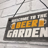 Novelty Beer Garden Sign Funny Garden Accessories Home Decor