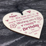 Birthday Gifts For Nan Wooden Heart Sign Nan Grandparent Gifts