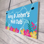 Novelty Hot Tub Accessories PERSONALISED Hot Tub Plaque Decor