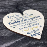 Handmade Heart From Bump Gifts For Men Daddy To Be Birthday