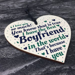 Boyfriend Christmas Card Gifts Wooden Heart Anniversary Gifts