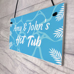 Personalised Hot Tub Plaques Novelty Hot Tub Accessories Garden