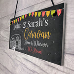 Personalised Caravan Door Sign Home Decor Gift Shabby Chic