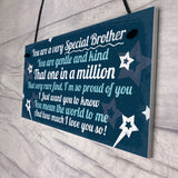 Birthday Christmas Brother Gifts From Sister Hanging Plaque