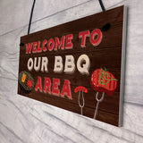 BBQ Home Decor Sign Novelty Barbecue Plaques For Garden