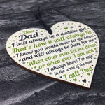 Daddies Girl Wood Heart Fathers Day Gift For Dad Birthday Gifts