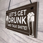 Funny Alcohol Sign Man Cave Home Bar Pub Hanging Plaque