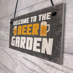 Novelty Beer Garden Sign Funny Garden Accessories Home Decor