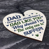 Hilarious FUNNY Dad Gift Ideas Wooden Heart Birthday Dad Gifts