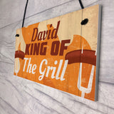 Personalised King Of The Grill Funny Barbecue BBQ Garden Signs