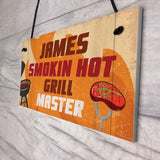 Personalised BBQ Barbecue Hanging Funny Garden Sign Gift For Him