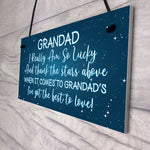 Thank You Grandad Gift For Birthday Christmas Hanging Sign