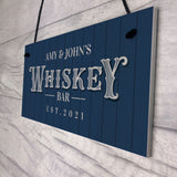 Personalised Whiskey Bar Sign Vintage Home Bar Pub Sign Alcohol