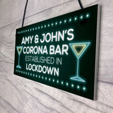 CORONA BAR Personalised Signs Novelty Home Bar Plaques Gifts