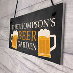 BEER GARDEN Sign For Man Cave Pub Bar Personalised Gift