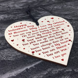 Novelty Valentines Gift For Girlfriend Wood Heart Gift For Her