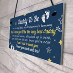 Daddy To Be Gifts From Bump Plaque Baby Shower Present To Dad