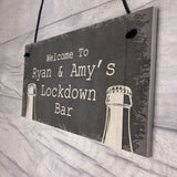 Personalised Quarantine Lockdown Bar Gifts Home Bar Signs Gifts