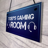 Personalised Boys Gaming Bedroom Sign Christmas Gamer Gifts