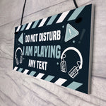 Funny DO NOT DISTURB Hanging Gaming Sign For Door Man Cave