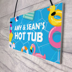 Hot Tub Sign Personalised Home Decor Hot Tub Accessories