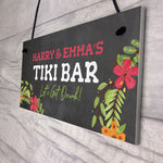 Tiki Bar Sign Personalised Garden Shed Home Bar Sign Alcohol