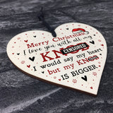 Rude Christmas Gift For Boyfriend Husband Wooden Heart