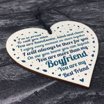 Boyfriend Relationship Gifts Wooden Heart Keepsake Gift For Him