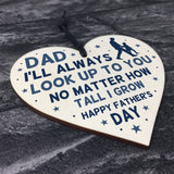 Fathers Day Gift Idea Wooden Heart Sign Gift For Dad Novelty