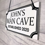 PERSONALISED Man Cave Sign Novelty Gifts For Him Birthday Gifts