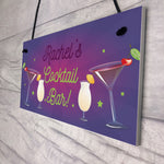 Personalised Novelty Cocktail Bar Home Bar Signs And Plaques