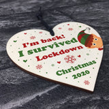 Funny Lockdown Christmas Decoration For Daughter Son Elf Sign