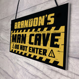 Funny Man Cave Sign Garage Sign PERSONALISED Bar Shed Gift