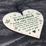 Grandad Gifts Wooden Heart Keepsake Poem Birthday Christmas