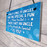 Uncle Keepsake Gifts Novelty Hanging Plaque Christmas Birthday G