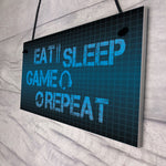 Retro Gaming Sign Boy Bedroom Decor Birthday Xmas Gift For Gamer