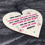 Lockdown Thank You Gift For Teacher Assistant Personalised Heart