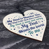 FATHERS DAY Gift For Daddy Dad Heart Daddies Girl Gift Birthday