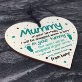 Mummy To Be Gifts For Birthday Wooden Heart Gifts From Baby Boy